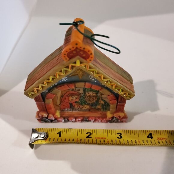 Vintage G. DeBrekht Painted Derevo Christmas Nativity Ornament 2003 - Picture 8 of 10
